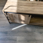 GRAY SLIDING DOOR CONSOLE