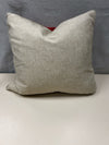 TAN RED PILLOW