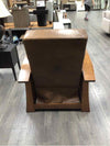 WOOD/LEATHER RECLINER