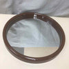 VINTAGE BROWN ROUND MIRROR
