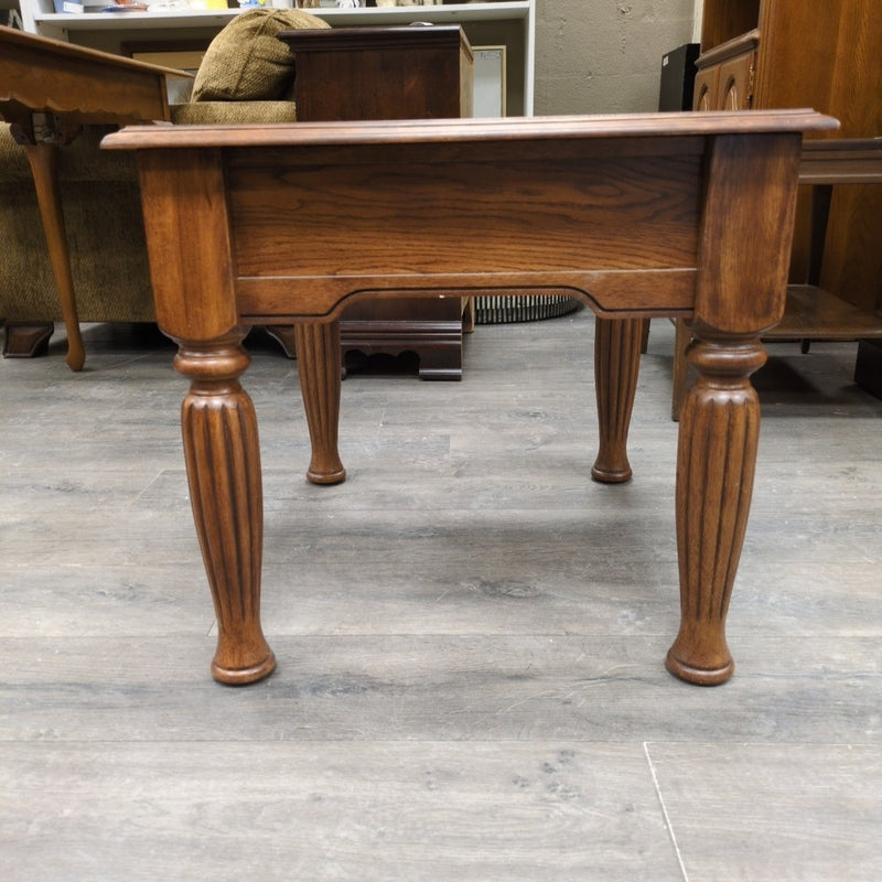 OAK 1-DRAWER END TABLE