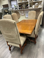 VANGUARD WD TOP Table W/6 CHAIRS