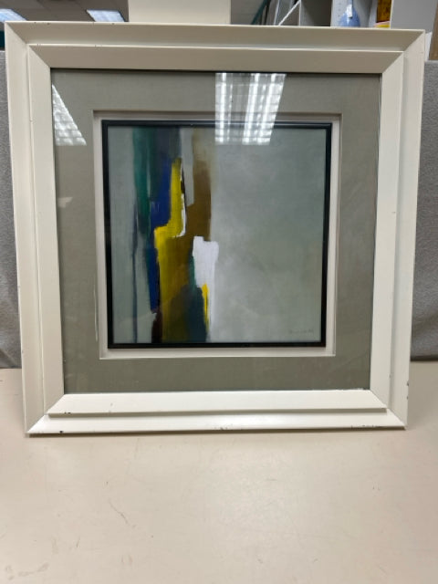 YELLOW BLUE WHITE ABSTRACT PIC