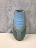 GREEN/BLUE/GRAY TALL VASE