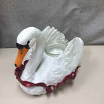 MUSICAL SWAN CANDLE HOLDER