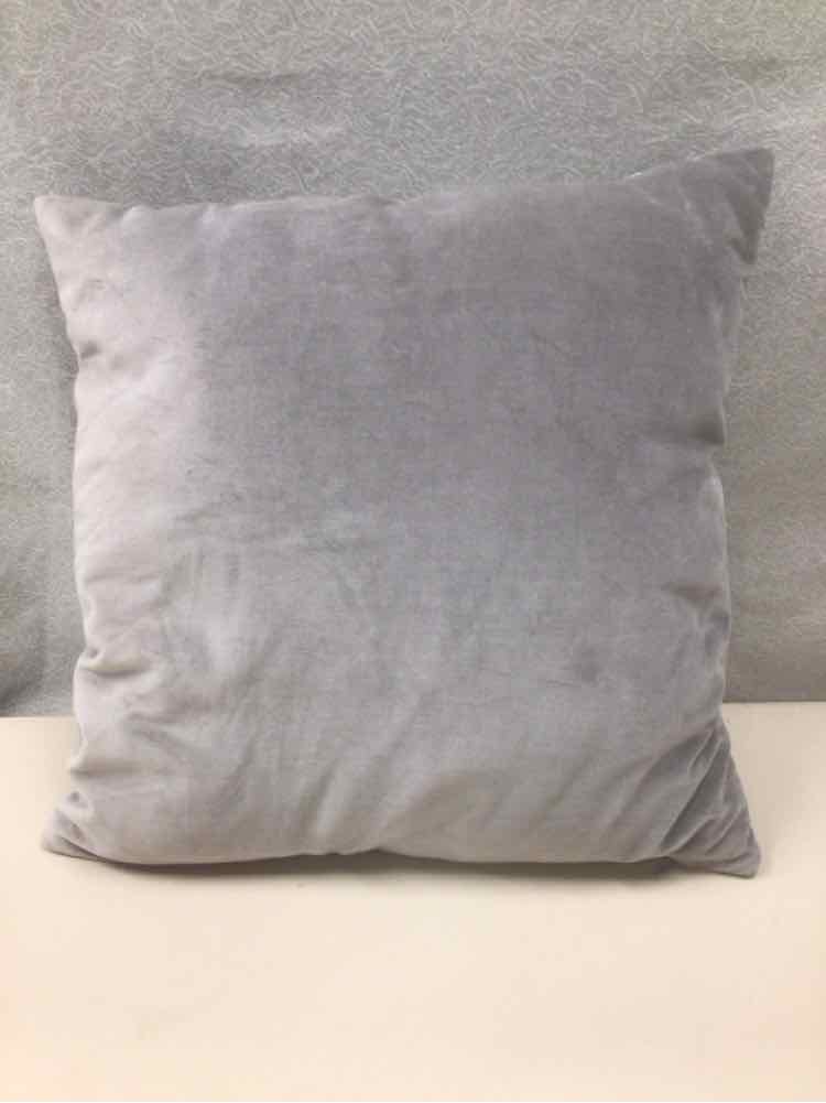 GRAY THROW PILLOW