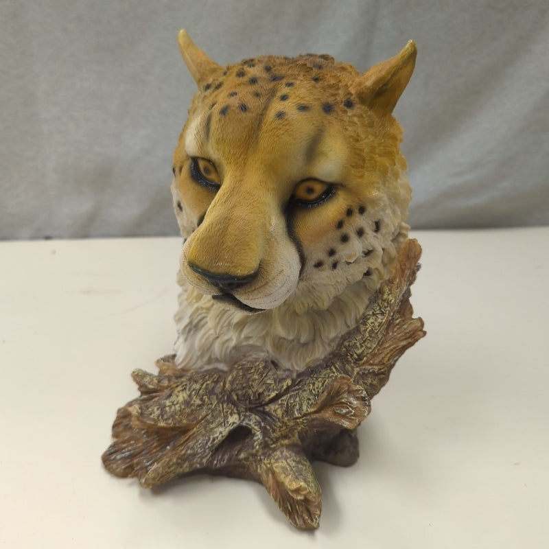 CHEETAH HEAD STATUE