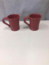 2 MAGENTA MUGS