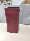 TALL RED METAL CONTAINER