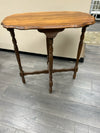 VINTAGE CURVED EDGE WOOD END TABLE