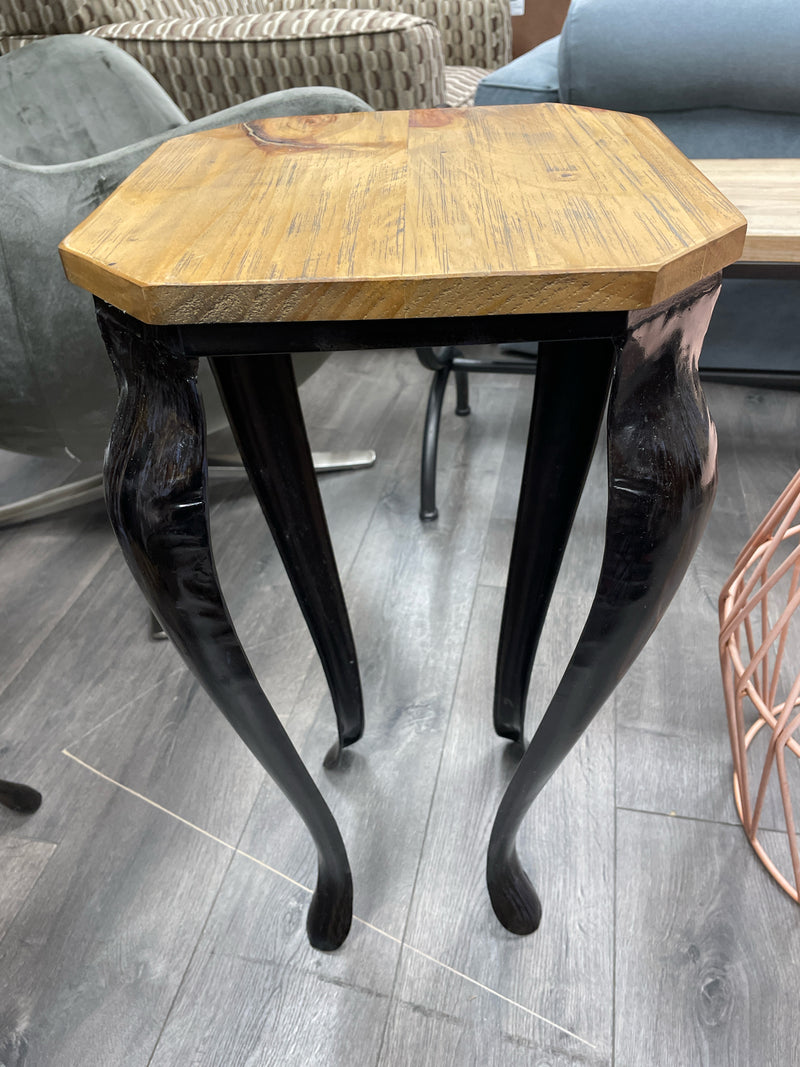 WOOD METAL SIDE STAND