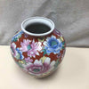 PURPLE BLUE FLORAL ASIAN VASE