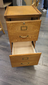 WOOD 2-DRAWER FILE CABINET