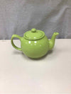 LIME GREEN CERAMIC TEAPOT