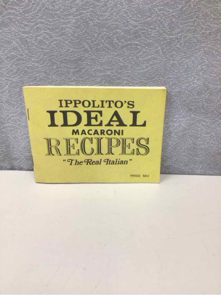 "MACARONI RECIPES" BOOK
