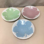 3 MULTICOLOR LEAF PLATES