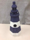 BLUE/WHITE LIGHTHOUSE BIRDHOUSE