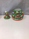 1978 2 PIECE XMAS TREE COOKIE JAR