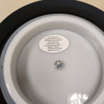 BLACK LIDDED GLASS CONTAINER