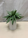 FAUX PLANT IN WHITE PLANTER