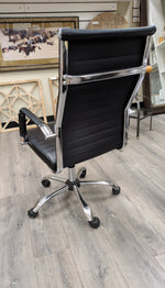 BLACK/SILVER OFFICE CHAIR