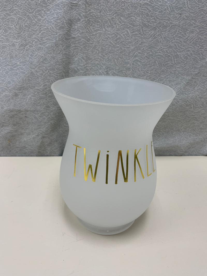 FROSTY "TWINKLE" GLASS VASE