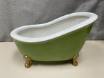 GREEN CERAMIC BATHTUB