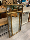 MCM GOLD BAMBOO FRAME SMOKEY MIRROR