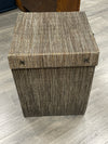 BROWN FABRIC HAMPER