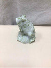 GREEN STONE FROG STATUE