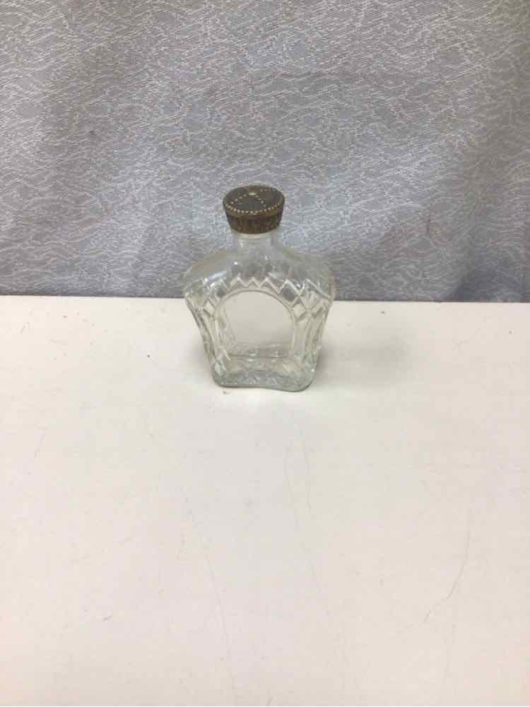 MINI GLASS W/BRONZE TOP BOTTLE