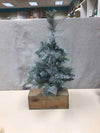 XMAS TREE ON WOOD BLOCK
