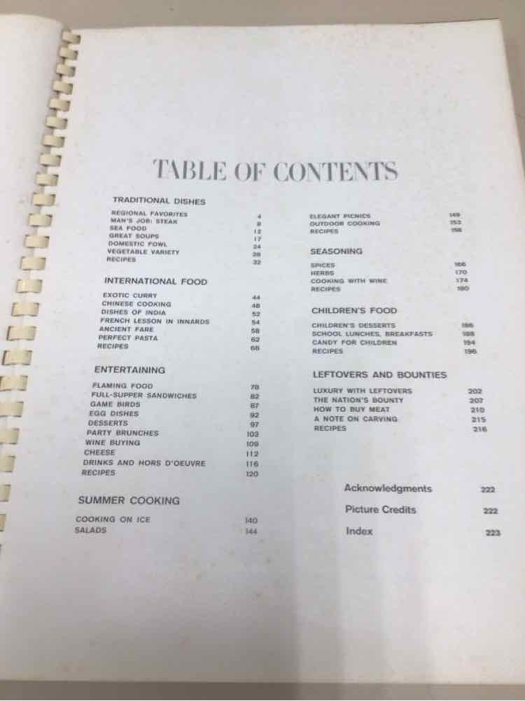 PICTURE COOK BOOK BY LIFE