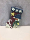 SNOWMAN STOCKING WALL HANGER