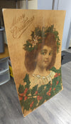 LARGE VINTAGE "MERRY CHRISTMAS" SIGN