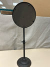 BLACK IRON PEDESTAL MIRROR