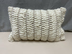 WHITE STITCHED PILLOW