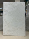 WHITE TEXTURED ABSTRACT ART