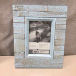 RUSTIC WOOD BLUE PIC FRAME