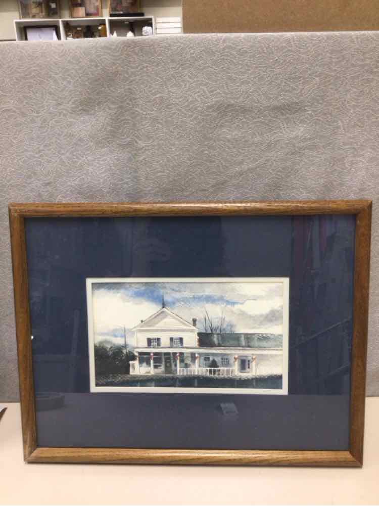 WHITE HOUSE WOOD FRAMED ARTWORK
