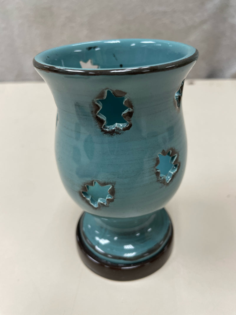 BLUE TEALIGHT CNDL HLDR