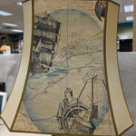 BOOK THEME W/MAP SHADE LAMP