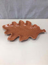 LARGE ORANGE LEAF PLATTER