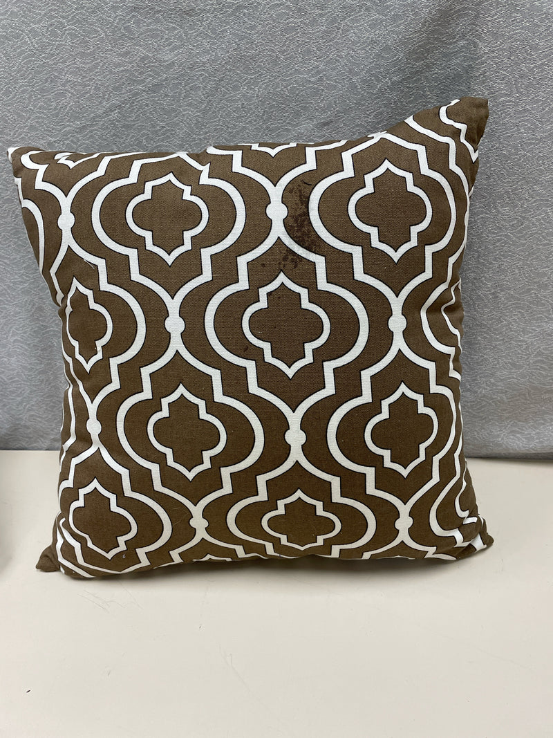 BROWN WHITE PILLOW