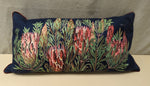 RED GREEN FLORAL PILLOW