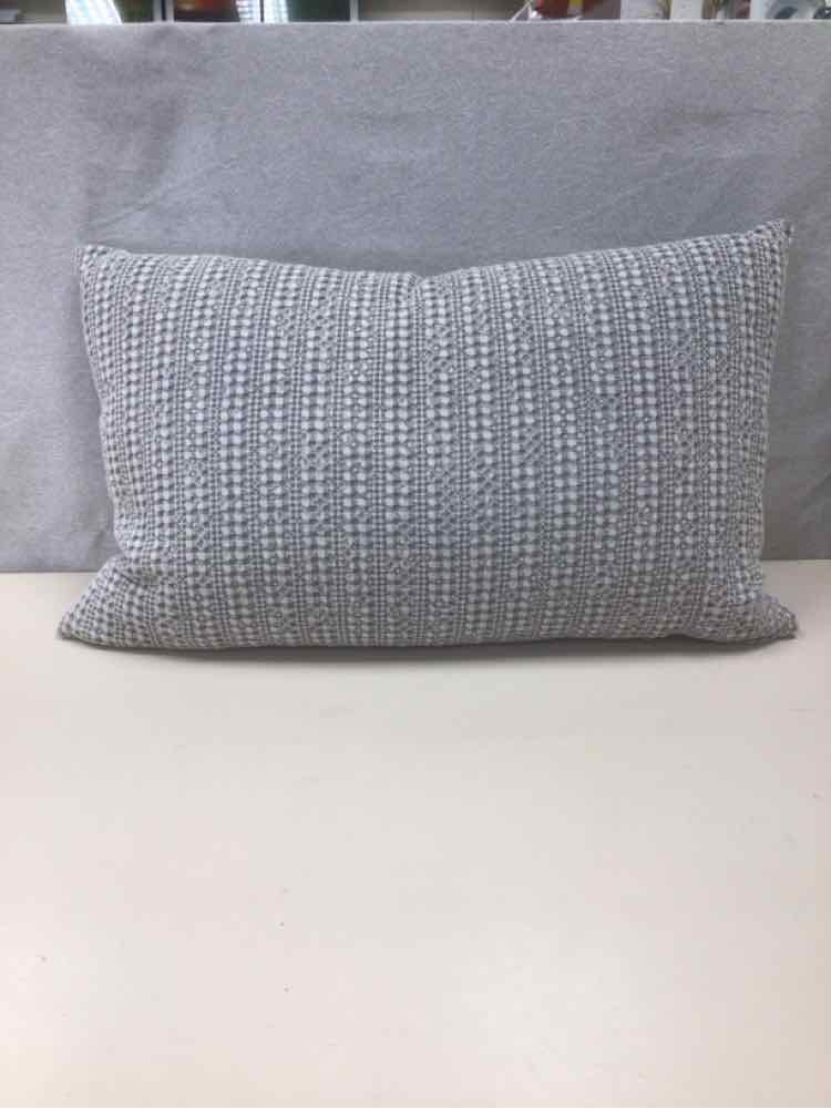 GRAY DOWN BLEND LUMBAR PILLOW