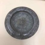 GRAY ROUND STONE ASHTRAY