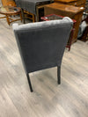 GRAY UPHOLSTERED ACCENT CHAIR