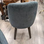 BLUE UPHOLSTERED DINING CHAIRS