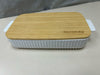 WHITE SERVING DISH W/LID